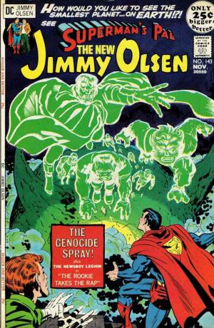 Komiksa vāks filmai " Supermena draugs: Džimijs Olsens" Nr. 143 (1971)