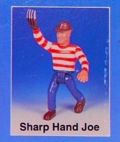 slå off actionfigur af Freddy Krueger kaldet Sharp Hand Joe