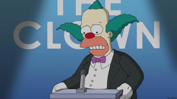 " Clown in the Dumps" på " The Simpsons"