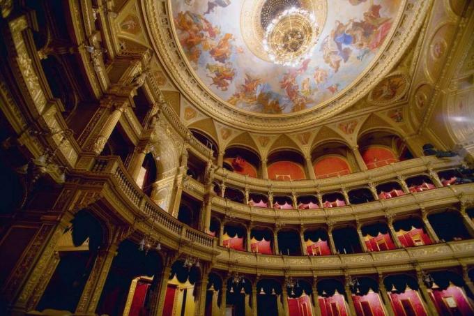 Interior da Ópera Estatal Húngara