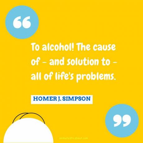 Citation d'Homer Simpson sur l'alcool