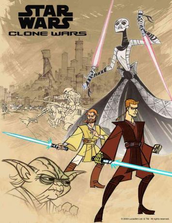 Плакат «Війни клонів».