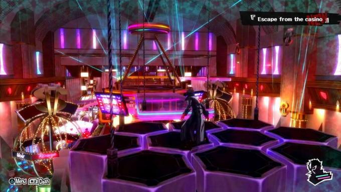 De Phantom Theif infiltreert een casino in Persona 5.
