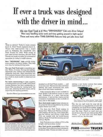Реклама вантажівок Ford 1953 року