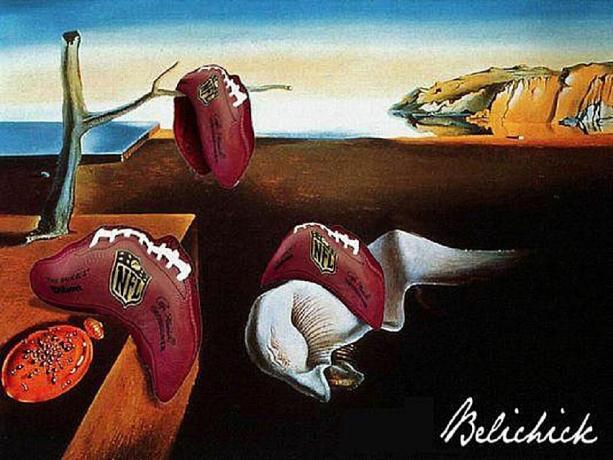 bolas frouxas como uma pintura de Dali