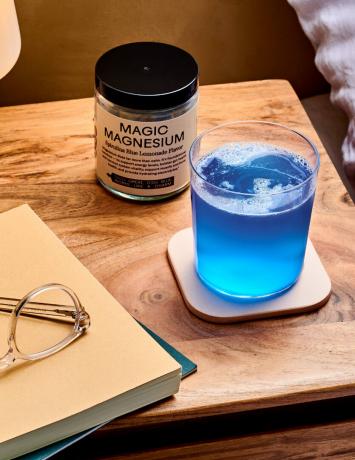 Medinis šaukštas Herbs Magic Magnesium produktas ir gėrimas