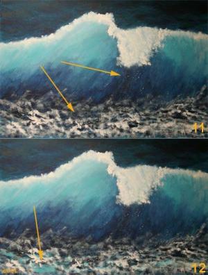 Festés bemutató: Hogyan festsünk megtörő hullámokat