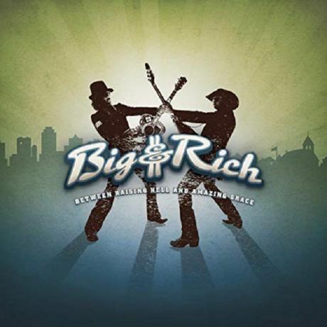 Big＆Richの「BetweenRaisingHellとAmazingGrace」のアルバムカバー。