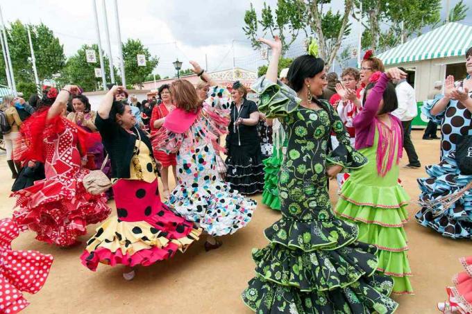 Dansatori de flamenco.