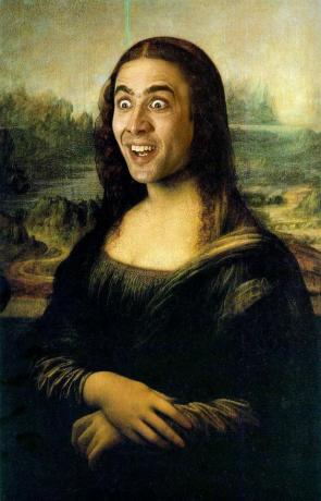 Nic Cage mint Mona Lisa