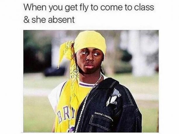 Meme da escola Lil Wayne