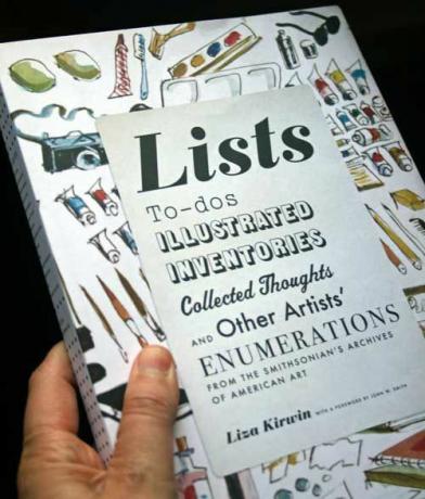 Artist's Lists van het Smithsonian door Liza Kirwin