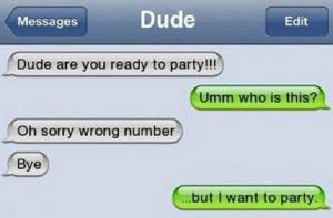 Sjove svar på SMS-beskeder med forkert nummer
