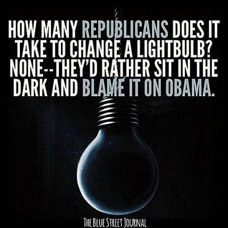 Quantos republicanos são necessários para trocar uma lâmpada?