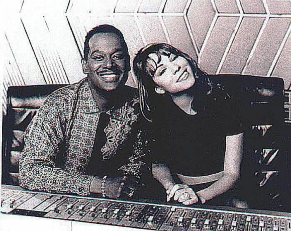 Luther Vandross og Mariah Carey i studio