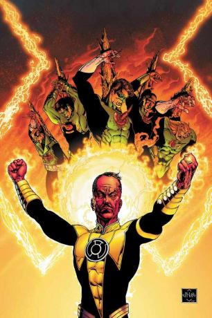 Grafika wojenna Korpusu Sinestro autorstwa Ethana Van Scivera