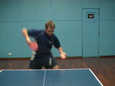 Foto af BH Backspin/Sidespin Serve - Middle of Follow Through