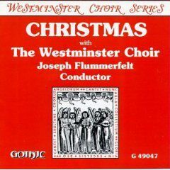 Navidad con la portada del Coro de Westminster