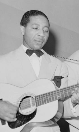 Lonnie Johnson hraje v Chicagu, 1941