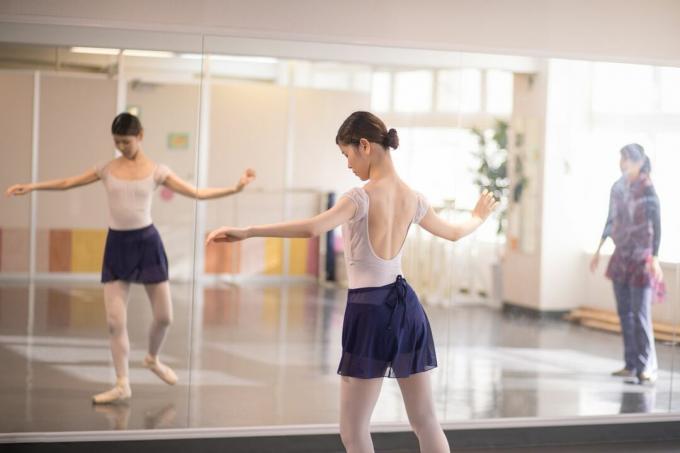 Baletni plesalec v praksi