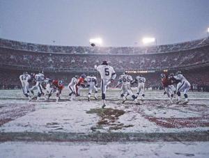 Hry NFL s rekordne najhorším počasím