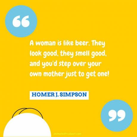 Citation de Homer Simpson sur les femmes et la bière