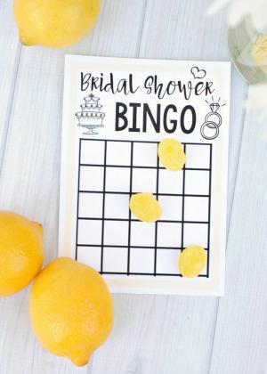 9 Takım Ücretsiz Yazdırılabilir Gelin Duşları Bingo Kartları