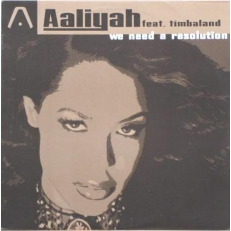 Aaliyah " We hebben een resolutie nodig" albumhoes.