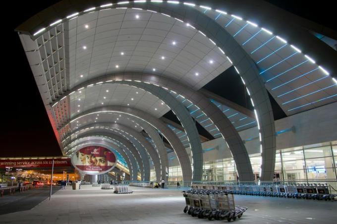 Moyen-Orient, Émirats Arabes Unis, Dubaï, le nouvel aéroport Al Maktoum était un grand projet de construction.