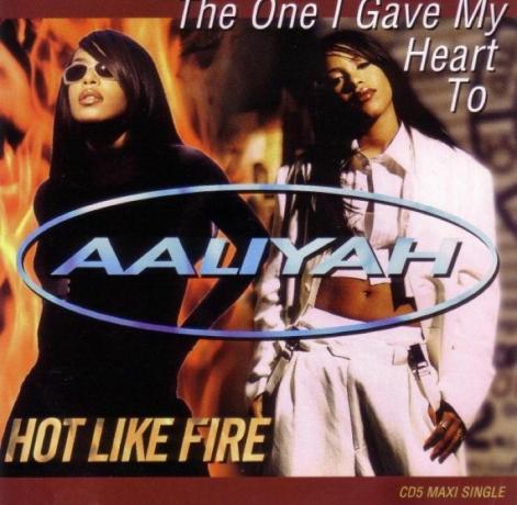 Aaliyah " The One I Gave My Heart To" cover art.