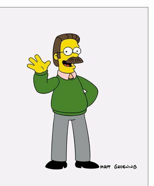 Ned Flanders från The Simpsons