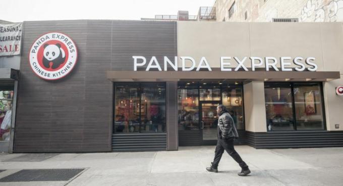 Escaparate del restaurante Panda Express