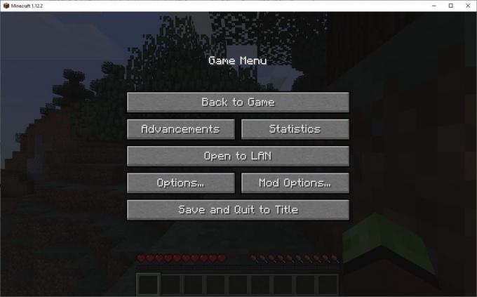 Minecraft: Java Edition'ın bir ekran görüntüsü.