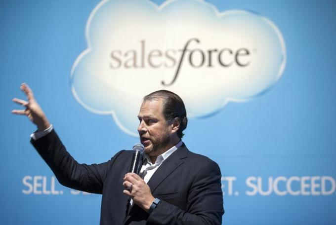 مارك بينيوف ، الرئيس التنفيذي لشركة Salesforce