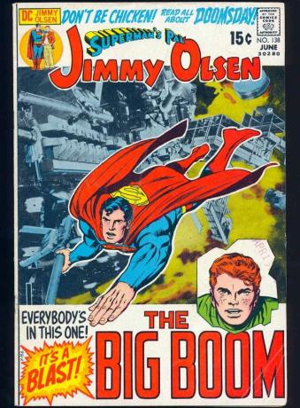 Portada del cómic " El amigo de Superman: Jimmy Olsen" # 138 (1971)