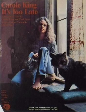 Carole King " Tai per vėlu" albumo menas.