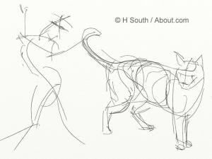 วิธีการวาดและร่างแมว
