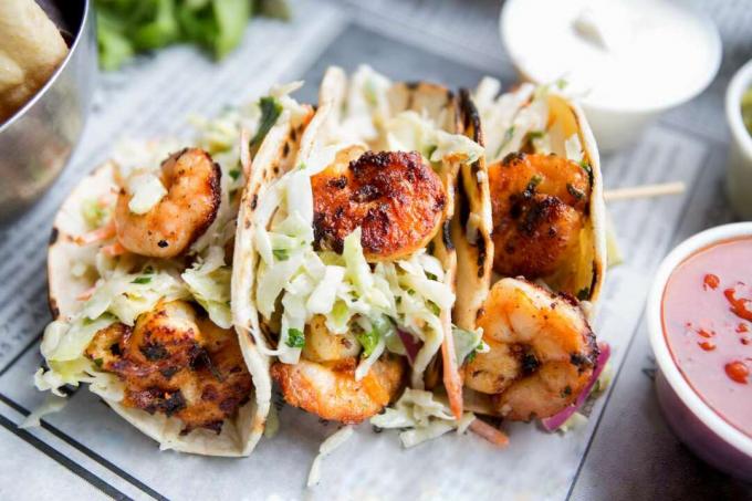 Grilované krevety Tacos