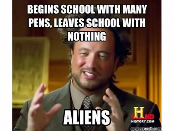 Ancient Aliens Guy skolememe