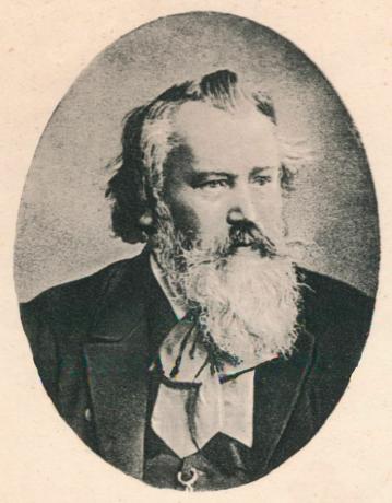 Johannes Brahms (1833-1897), saksalainen säveltäjä ja pianisti