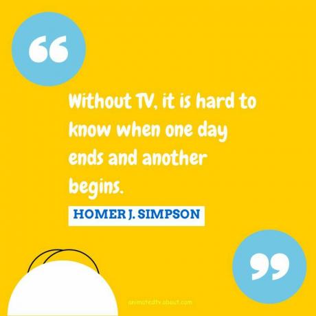 Citation de Homer Simpson sur la télévision