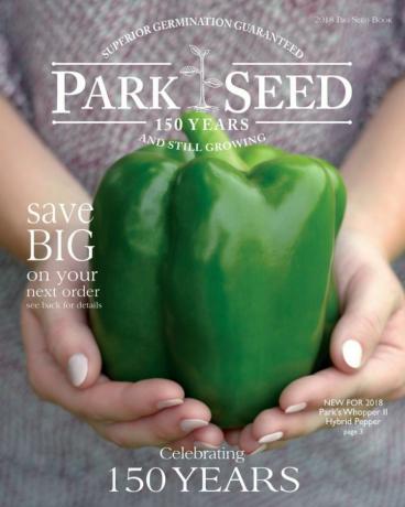 La portada del catálogo de Park Seed 2018