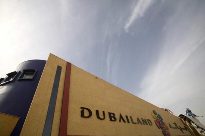 Dubailand, Dubai, Emiratele Arabe Unite. a fost un mare proiect de construcție.