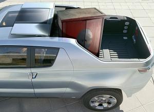 Toyota A-BAT hibrīda konceptauto kravas automobiļu izcēlumi