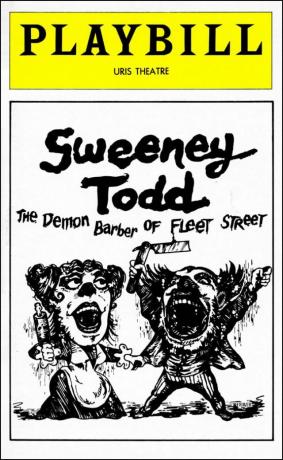 Sweeney Todd Playbill kapağı