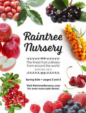 El catálogo de Raintree Nursery Spring 2017