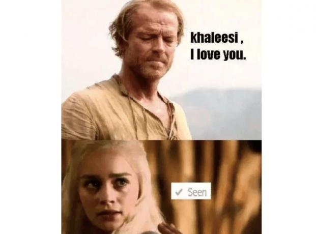 Jorah e Daenerys eu te amo meme