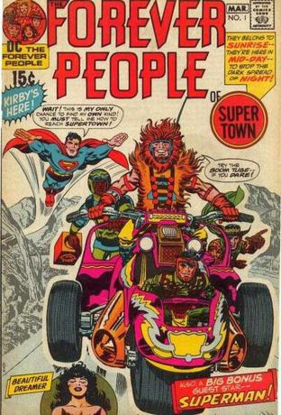 Komiksa vāks filmai " Forever People" #1 (1971)