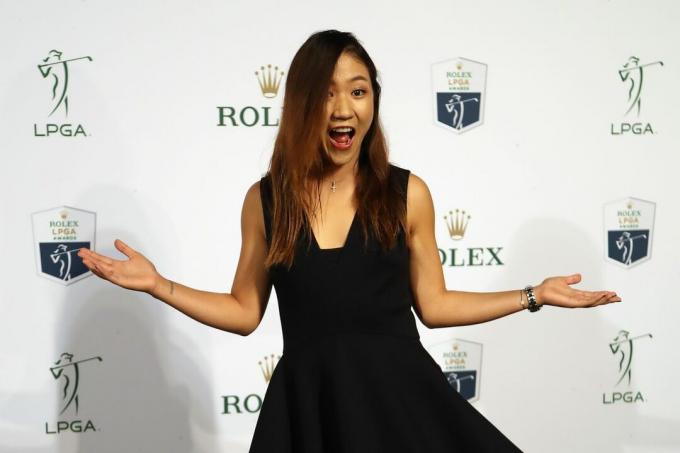 Lydia Ko anländer till LPGA Rolex Players Awards 2017