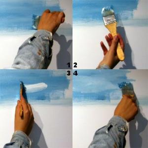 Malowanie chmur mokro na mokro farbami akrylowymi lub olejnymi